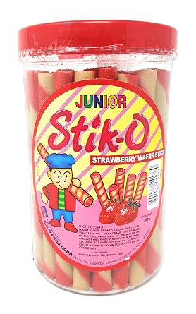 Junior Stik-O Wafer Sticks Strawberry, 1 Pack