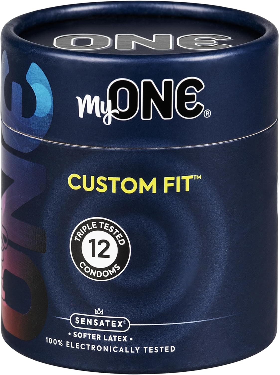 MyONE Custom Fit Classic Sized Lubricated Condoms Tailored Width and Length Max Pleasure Triple Tested Softer Latex Nontoxic Vegan Non-GMO Size Code 55J: Width 55mm Length 194mm (J)