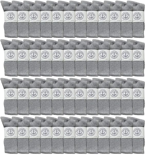 Yacht & Smith Mens Wholesale Bulk Cotton Socks, Athletic Sport Socks Shoe Size 10-13