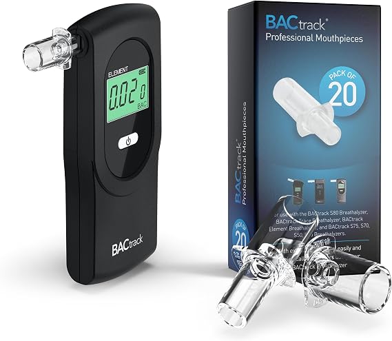 BACtrack Element Professional Breathalyzer & 20 Breathalyzer Mouthpieces