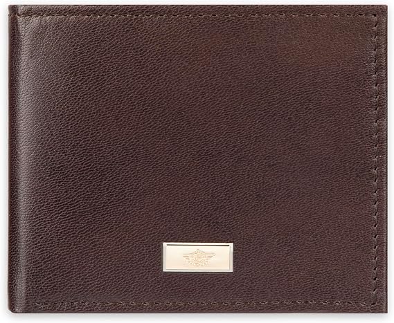 Dockers Men's Bifold Leather Wallet - Thin Slimfold RFID Blocking Security Smart Extra Capacity