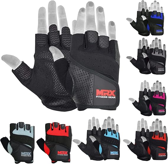 MRX Weight Lifting Gloves Pro Series Gym Fitness Workout Bodybuilding Glove Sizes