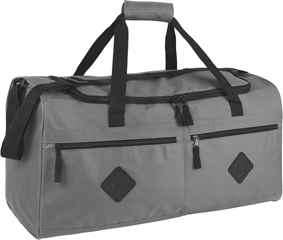 Cricket Duffle Bags for Men 55L Men’s Travel Holdall Gym, Weekend, Overnight Bag with Adjustable Shoulder Strap, Handles (Black)