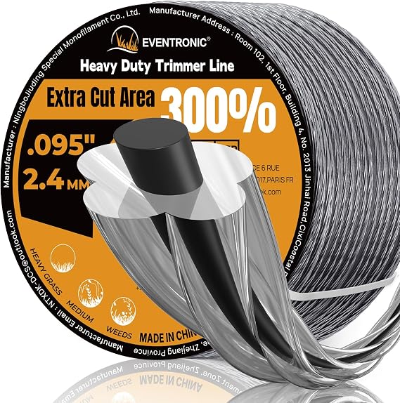 095'' Weed Eater String 400FT Heavy Duty Twisted Dual Core Trimmer Line