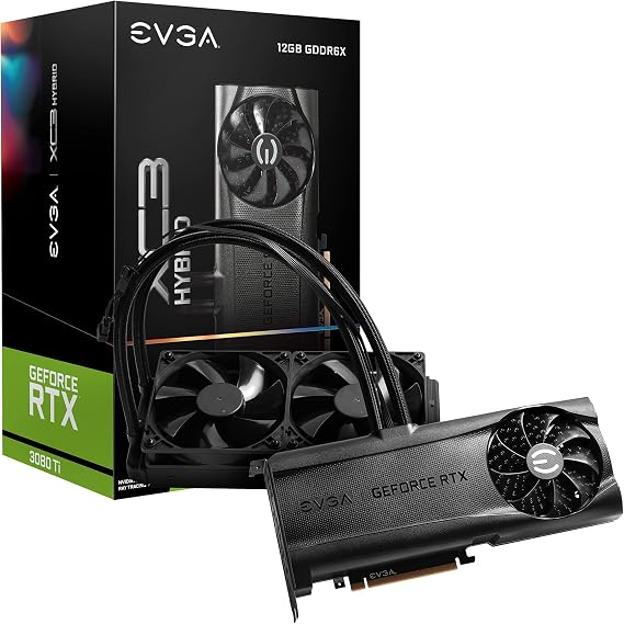 EVGA GeForce RTX 3080 Ti XC3 ULTRA HYBRID GAMING, 12G-P5-3958-KR, 12GB GDDR6X, ARGB LED, Metal Backplate
