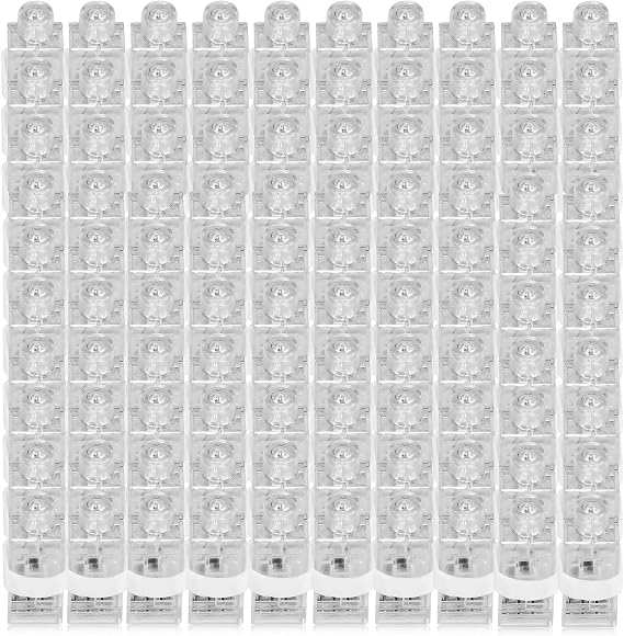 CALIFORNIA CADE ELECTRONIC Finger Lights-50Pcs White Finger Flashlight for Kids Bulk Party Favors Supplies Light Up LED Finger Light for Easter Back to School Classroom Prizes Parties Halloween