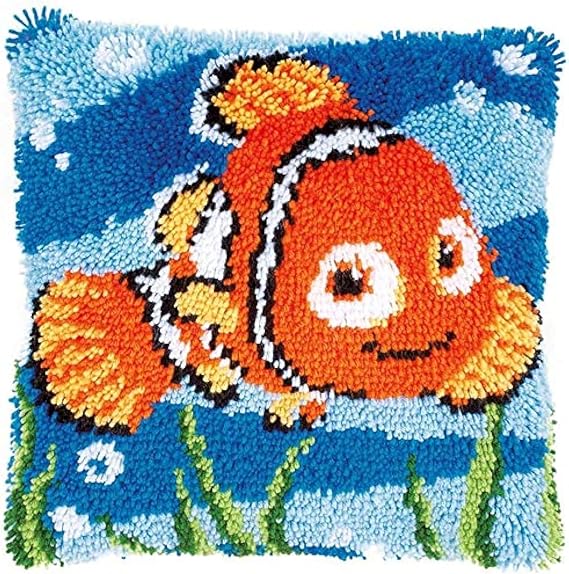 DIY Cushion Carpet Mat Latch Hook Rug Kits Cover Hand Craft Embroidery Pillowcase Crocheting Cartoon Handmade Baby Wedding Kids Parents Gift