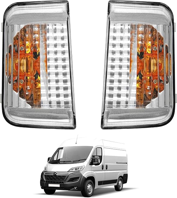 Door Wing Mirror Indicator Lamp Lens for Peugeot Boxer Citroen Jumper Citroen Relay Fiat Ducato