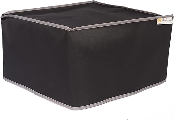 Printer Cover Compatible with EufyMake UV Printer E1, Black Nylon Anti-Static and Waterproof Printer Dust Cover Dimensions 23.3''W x 9.9''D x 16.1''H by Perfect Dust Cover LLC