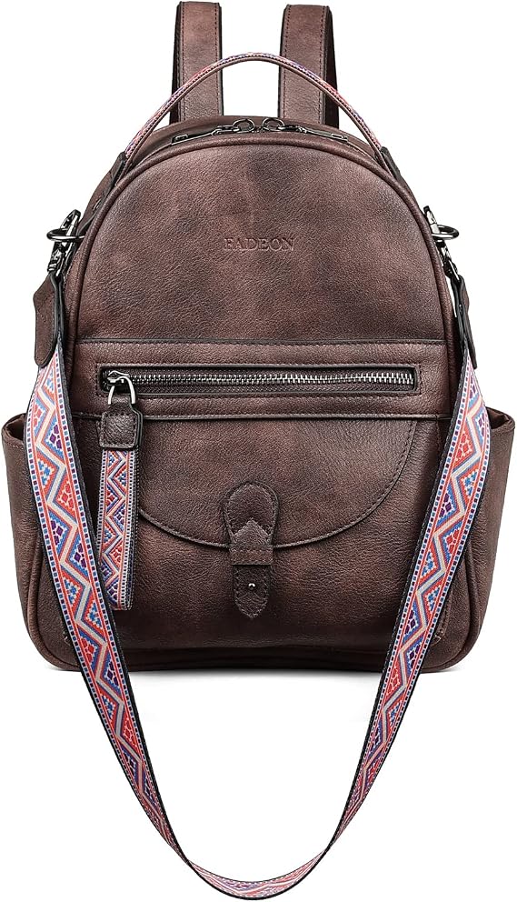 Mini Backpack Purse for Women, Roomly Vegan Leather Small Daypack | Waterproof PU Leather Backpack Fits 10.2 iPad, Kindle & Essentials with Adjustable Strap, Ideal for Work, Travel & Daily