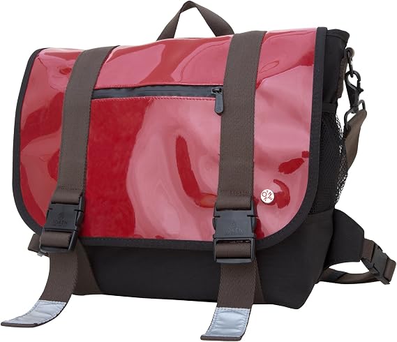 Token Bags Lorimer Enamel Messenger Bag, Red, One Size