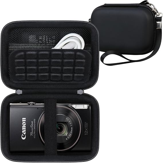 RAIALL Case for Canon ELPH 360 HS A/IXUS 285 HS/IXY 650 Camera, Black