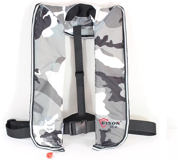 Premium 33G Auto/Manual Inflatable PFD Survival Buoyancy Fishing Kayaking Boating Life Jacket Classic Design