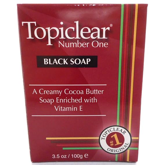 Topiclear Number One Black Soap - 3.5Oz