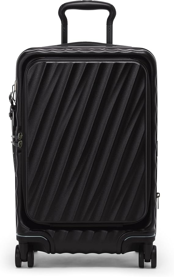 TUMI - 19 Degree Front Access Expandable Carry On - 4-Wheeled Hard Shell Suitcase - Travel Accessories - Black Texture