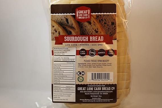 Low Carb and Keto Sourdough Bread 3 Loaves Great Low Carb Bread Company