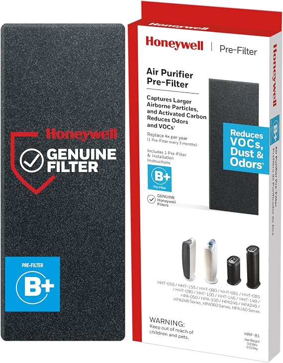 Honeywell Odor-Reducing Air Purifier Replacement Pre-Filter HRF-B1, 1 Count