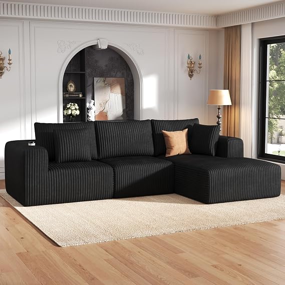 DURASPACE 275cm L-Shaped Sofa Boneless Modular Sectional Cloud Couch