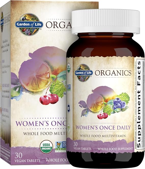 Garden of Life Men's and Women's Whole Food Multivitamins, Probiotics, 120 and 30 Count
