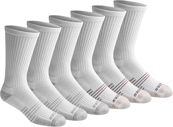 Dickies Men's HYDRO-COOL Moisture Control Crew Socks (6 Pairs)