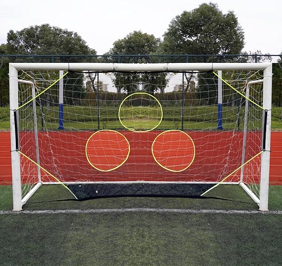 Soccer Goal Target Net with 7 Bright Scoring Zones, Soccer Shooting Training Aid