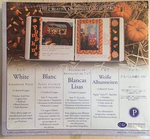 The creative memories 7 x 7 scrapbook pages