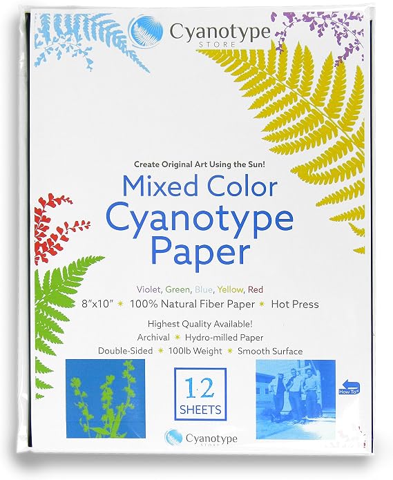 Cyanotype 8" x 10" Paper - 12 Pack (Mixed)