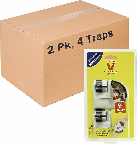 Victor Kill Vault Mouse Trap - 4 Pack