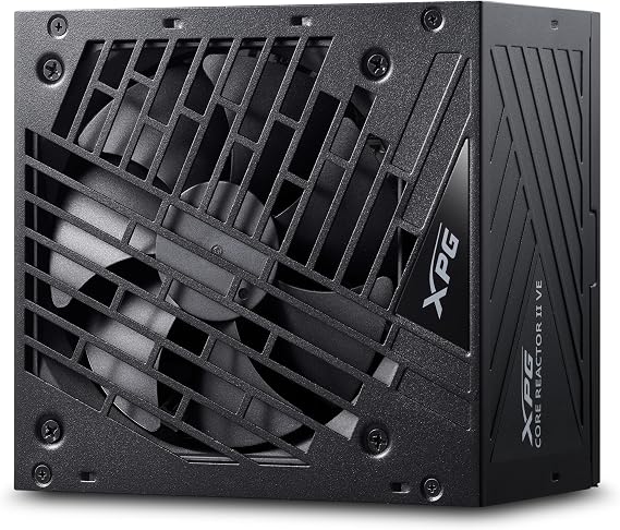 XPG Core Reactor II VE 650W 80 Plus Gold Fully Modular Power Supply, ATX 3.0/3.1 Compliant, 12WHP Cable, High Efficiency Gaming PSU (COREREACTORIIVE650G-BKCUS) | 80 Plus Gold Fully Modular Power Supply, ATX 3.0/3.1 Compliant, 12WHP Cable, Gaming PSU, COREREACTORIIVE650G-BKCUS