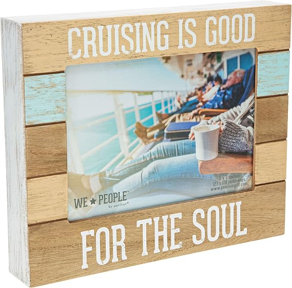 Cruising Is Good For The Soul - 5x7 Self-Standing Wall Hanging Picture Frame