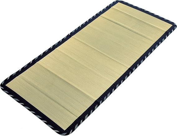 MIINA Japanese Traditional Igusa (Rush Grass) Tatami Mattress, Sleeping Mat, Japanese futon Mattress, Goza Mat (Twin, Natural) 35 X 79